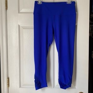 blue workout leggings